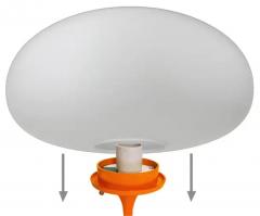  Laurel Lamp Company Glass Replacement Shade for Laurel Lamp in Frosted White Globe Form - 3716293