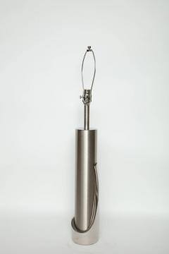  Laurel Lamp Company Laurel Brushed Polished Steel Cylinder Lamps - 842253