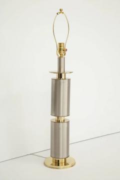  Laurel Lamp Company Laurel Brushed Steel Brass Lamps - 2024251