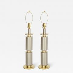  Laurel Lamp Company Laurel Brushed Steel Brass Lamps - 2024390