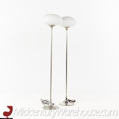  Laurel Lamp Company Laurel Lamp Company Mid Century Stainless Steel Tulip Floor Lamp Pair - 3695352