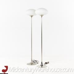  Laurel Lamp Company Laurel Lamp Company Mid Century Stainless Steel Tulip Floor Lamp Pair - 3695353