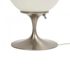  Laurel Lamp Company Laurel Lamp Frosted Glass Brushed Chrome Plated Steel Signed - 3126144