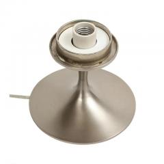  Laurel Lamp Company Laurel Lamp Frosted Glass Brushed Chrome Plated Steel Signed - 3126148