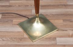  Laurel Lamp Company Laurel Sculpted Walnut Brass Floor Lamp - 3600358