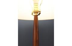  Laurel Lamp Company Laurel Sculpted Walnut Floor Lamp with Magazine Holder - 3598881