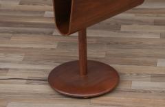  Laurel Lamp Company Laurel Sculpted Walnut Floor Lamp with Magazine Holder - 3598887