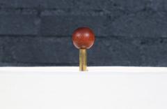  Laurel Lamp Company Laurel Sculptural Rosewood Brass Table Lamp - 4477748