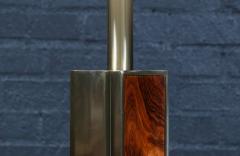  Laurel Lamp Company Laurel Sculptural Rosewood Brass Table Lamp - 4477752