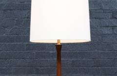 Laurel Lamp Company Laurel Walnut Floor Lamp w Magazine Holder Tray Table - 4329215