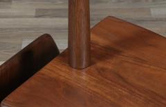  Laurel Lamp Company Laurel Walnut Floor Lamp w Magazine Holder Tray Table - 4329217
