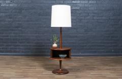 Laurel Lamp Company Laurel Walnut Floor Lamp w Tambour Door Cocktail Table - 4347749