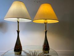  Laurel Lamp Company MODERNIST PAIR OF BRASS CUTOUT LAMPS BY LAUREL - 1656739