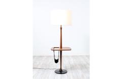  Laurel Lamp Company Mid Century Modern Floor Lamp with Leather Magazine Holder by Laurel Lamp Co  - 3235176