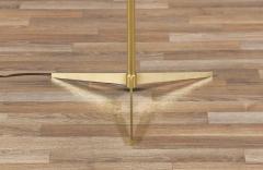  Laurel Lamp Company Mid Century Sculpted Brass Tripod Floor Lamp w Side Table by Laurel - 3849747