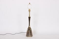  Laurel Lamp Company Monumental Laurel Lamp Co Brutalist Brass Table Lamp - 1593779