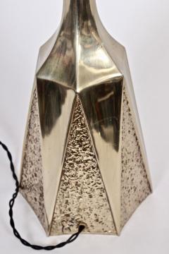  Laurel Lamp Company Monumental Laurel Lamp Co Brutalist Brass Table Lamp - 1593811