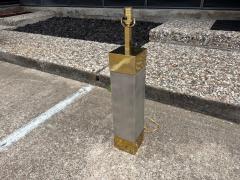  Laurel Lamp Company Pair Of Laurel Stainless Steel And Brass Lamps - 4676697