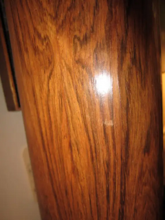  Laurel Lamp Company Pair Of Rosewood And Brass Tall Laurel Lamps Mid century Danish - 3068973