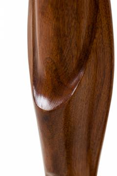  Laurel Lamp Company Pair of American Modern Mahogany and Brass Table Lamps Laurel Lamp Company - 4162722