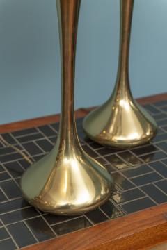  Laurel Lamp Company Pair of Brass Laurel Lamps - 3918868