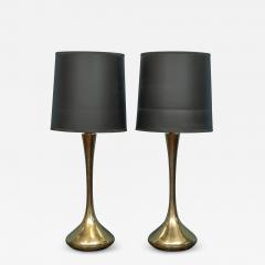  Laurel Lamp Company Pair of Brass Laurel Lamps - 3922814