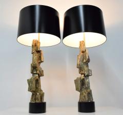  Laurel Lamp Company Pair of Brutalist Lamps by Laurel Lamp Co  - 1642604