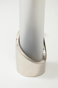  Laurel Lamp Company Pair of Frosted Glass and Chrome Lamps by Laurel - 1900569