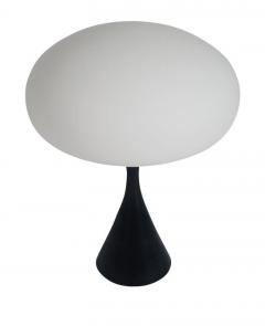  Laurel Lamp Company Pair of Mid Century Modern Laurel Mushroom Table Lamps in Black White - 1738694