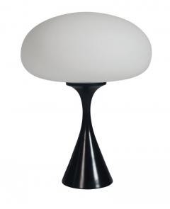  Laurel Lamp Company Pair of Mid Century Modern Laurel Mushroom Table Lamps in Black White - 1738701