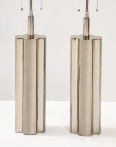  Laurel Lamp Company Pair of Modernist Polished Chrome lamps by Laurel Lamp Company - 3720878