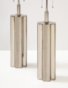  Laurel Lamp Company Pair of Modernist Polished Chrome lamps by Laurel Lamp Company - 3720880
