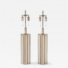  Laurel Lamp Company Pair of Modernist Polished Chrome lamps by Laurel Lamp Company - 3728552