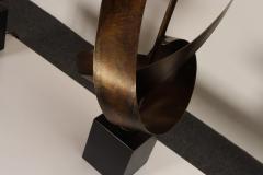  Laurel Lamp Company Pair of Vintage Brutalist Steel Ribbon Table Lamps by Richard Barr For Laurel - 4696209