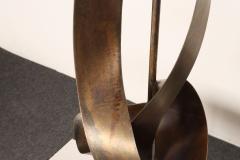  Laurel Lamp Company Pair of Vintage Brutalist Steel Ribbon Table Lamps by Richard Barr For Laurel - 4696212