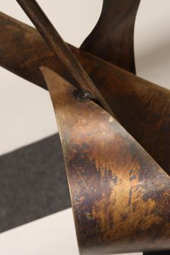  Laurel Lamp Company Pair of Vintage Brutalist Steel Ribbon Table Lamps by Richard Barr For Laurel - 4696213