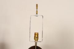  Laurel Lamp Company Pair of Vintage Brutalist Steel Ribbon Table Lamps by Richard Barr For Laurel - 4696214