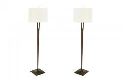  Laurel Lamp Company Pair of Wishbone Floor Lamps by Laurel c 1960s - 1874888