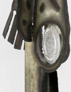  Laurel Lamp Company Substantial Tall Brutalist Metal Sculpture Lamp by Laurel - 277046