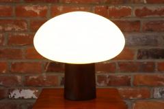  Laurel Lamp Company Vintage Mushroom Table Lamp with Frosted Glass Shade and Walnut Base by Laurel - 4543986
