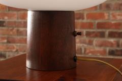  Laurel Lamp Company Vintage Mushroom Table Lamp with Frosted Glass Shade and Walnut Base by Laurel - 4543990