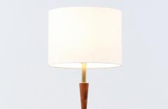  Laurel Light Co Mid Century Modern Walnut Brass Accent Table Lamp by Laurel - 3382814