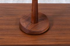 Laurel Light Co Mid Century Modern Walnut Brass Accent Table Lamp by Laurel - 3382819