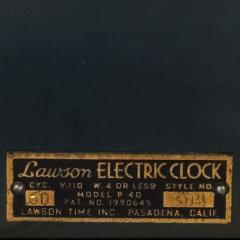  Lawson Time Inc Art Deco Streamline Zephyr Clock in Black Chrome - 4203220