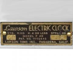  Lawson Time Inc Art Deco Streamline Zephyr Clock in Polished Nickel and Copper - 4203195