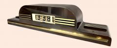  Lawson Time Inc Lawson Model P40 New Yorker Art Deco Electric Flip Clock - 4703366