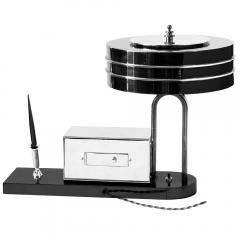  Lawson Time Inc Rare Early Art Deco Lawson Clock Lamp Combo - 4565371