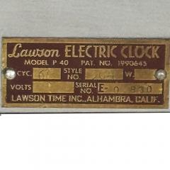  Lawson Time Inc Streamline Art Deco Zephyr Clock by Lawson - 4203176