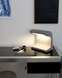  Le Corbusier BORNE B TONE PETITE CAST CONCRETE TABLE LAMP BY LE CORBUSIER WITH LED BULB - 2077757