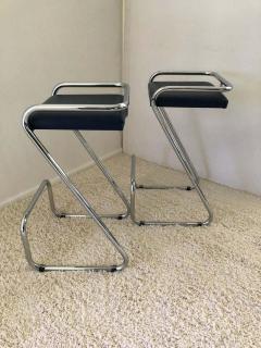  Le Corbusier Jeanneret Perriand Pair of Charlotte Perriand Style Bar Stools Kitchen Stools - 1571068